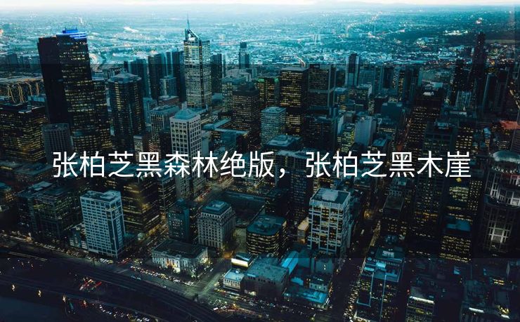 张柏芝黑森林绝版，张柏芝黑木崖